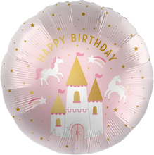 Folieballong Happy Birthday Prinsesslott