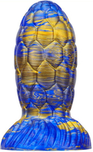 Metallic Dragon Egg Dildo Warnax Blue/Gold 15,5 cm Dragon dildo