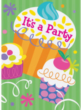 8 st Inbjudningskort - Cupcake Party