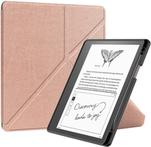 Amazon Kindle Scribe 11th Generation (2022) Origami Kunstlæder Cover m. Pen Holder - Rose Gold