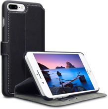 Qubits slim wallet zwart hoes iPhone 7 Plus / 8 Plus