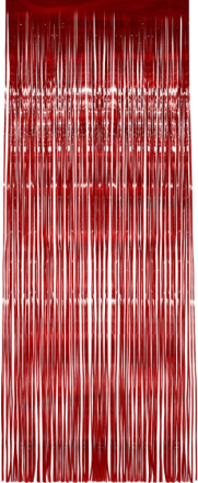Rött Shimmer Draperi 244x91 cm