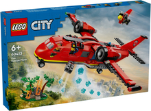 LEGO City Fire Rescue Plane Building Toy Set 60413
