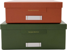 Förvaringslådor, HDKeep, Grön/Orange House Doctor
