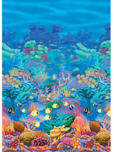 Korallrev Scene Setter Bakgrund 1,2 m x 12 m