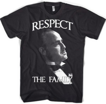The Godfather - Respect The Family - Svart Unisex T-shirt