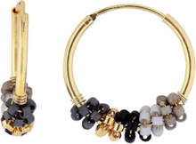 Sanne Earrings Accessories Jewellery Earrings Hoops Gull Nuni Copenhagen*Betinget Tilbud