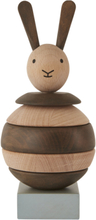 Wooden Stacking Rabbit Home Kids Decor Decoration Accessories/details Multi/mønstret OYOY MINI*Betinget Tilbud