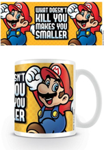 NY! Super Mario What dosn´t kill you make you smaller mugg Licensierad kopp