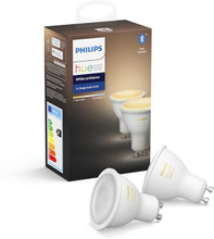 Philips Hue Ambiance Smart LED-lampa GU10 350 lm 2-pack