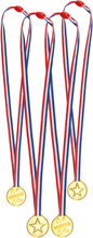 4 stk Medaljer med Snor