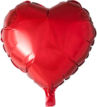 Hjärtformad Röd Folieballong 46 cm