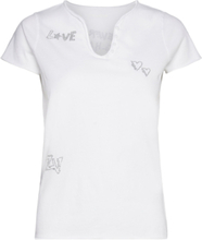 Tunisien Mc Cl Multicusto Stra Designers T-shirts & Tops Short-sleeved White Zadig & Voltaire