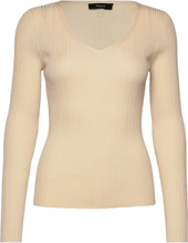 Open V Po.bering Designers Knitwear Jumpers Cream Theory