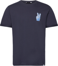 Harmony T-Shirt Tops T-Kortærmet Skjorte Navy Les Deux