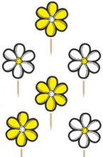 6 stk Kaktoppar med Blommor 10 cm - Honungsbi
