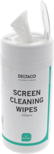 Deltaco våtservetter, för rengöring av skärmar, 100 st