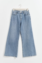 Gina Tricot - Super wide petite jeans - wide jeans - Blue - 32 - Female