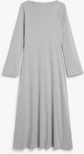 Soft long sleeve maxi dress - Grey