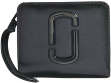 Snapshot DTM mini kompakt lommebok i svart skinn
