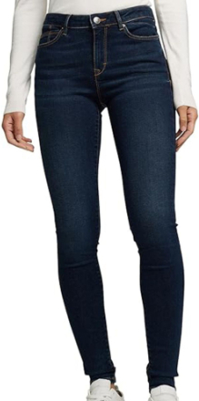 ESPRIT Skinny Jeans nachhaltige Damen 5-Pocket Hose Washed Effekt 48652641 Blau