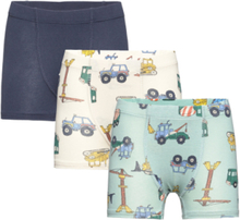 Boxer 3 Pack Hidden Elastic Ao Night & Underwear Underwear Underpants Multi/patterned Lindex