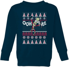 Rick and Morty Ooh Wee Kids' Christmas Jumper - Navy - 9-10 Years