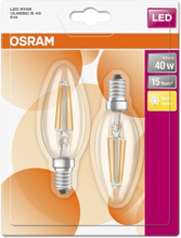 OSRAM Kronlampa E14 LED 4W 2700K 470 lumen 2-pack 4058075815773 Replace: N/A