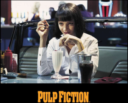 Pulp Fiction Mia Wallace Hoodie - Black - S - Schwarz