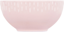 Confetti Bowl W/Relief 1 Pcs Giftbox Home Tableware Bowls Breakfast Bowls Pink Aida