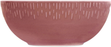 Confetti Saladbowl W/Relief 1 Pcs . Giftbox Home Tableware Bowls & Serving Dishes Salad Bowls Burgundy Aida