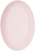 Confetti Oval Dish W/Relief 1 Pcs. Giftbox Home Tableware Serving Dishes Serving Platters Pink Aida
