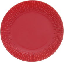 Confetti Dessert Plate W/Relief 1 Pcs Giftbox Home Tableware Plates Small Plates Red Aida