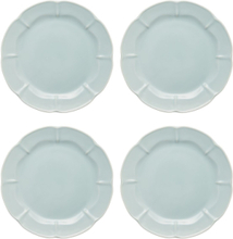 Søholm Solvej Lunch Plate 4 Pcs Home Tableware Plates Dinner Plates Blue Aida