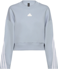 Future Icons 3-Stripes Sweatshirt Sweat-shirt Genser Blå Adidas Sportswear*Betinget Tilbud