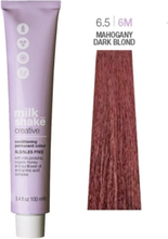 Milk Shake Milk Shake, Creative, SLS/SLES-Free, Permanent Hair Dye, 6.56M Mahogany Dark Blond, 100 ml For Women