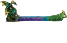 Regnbågsfärgad Drake Rökelsehållare 29 cm