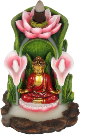 Buddha Meditation - Blackflow Rökelsebrännare till Kuber 14 cm