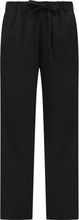 Myter bukser med et elask linning i svart