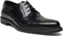Kerr_Derb_Ablt Designers Business Laced Shoes Black HUGO