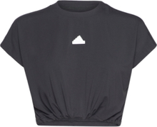 W C Esc Q1 T Sport Crop Tops Short-sleeved Crop Tops Black Adidas Sportswear