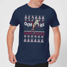 Rick and Morty Ooh Wee Men's Christmas T-Shirt - Navy - S
