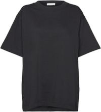 Over D Cotton Tee Designers T-shirts & Tops Short-sleeved Black House Of Dagmar