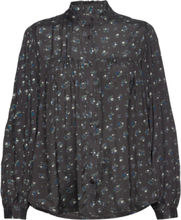 Cara Shirt Tops Blouses Long-sleeved Black Lollys Laundry