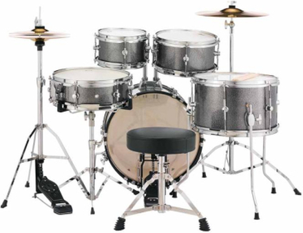 Pearl Roadshow Jr. 5-pc. Drum Set w/Hardware and Cymbals, Grindstone Sparkle
