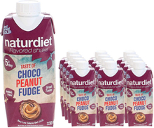 Naturdiet Måltidsersättning Shake Peanut Fudge 12-pack