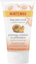 Peach & Willow Bark Deep Pore Scrub Peeling Ansiktsvård Smink Nude Burt's Bees