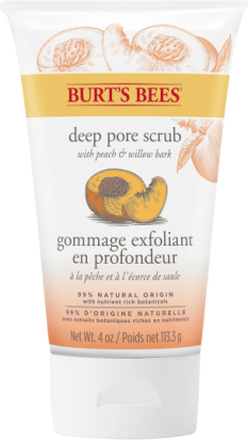Peach & Willow Bark Deep Pore Scrub Beauty Women Skin Care Face Peelings Nude Burt's Bees