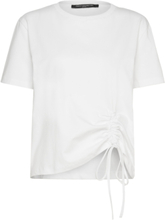 "Rallie Cotton Rouched T-Shirt Tops T-shirts & Tops Short-sleeved White French Connection"