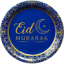 8 stk Eid Mubarak Papptallerkener 23 cm